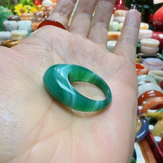 玛瑙/玉髓戒指未镶嵌?***成