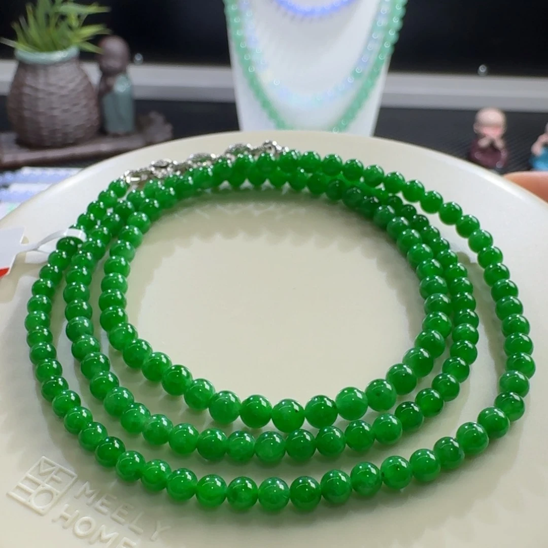 未镶嵌手链翡翠冰胶浓正阳卡3.6到4.2