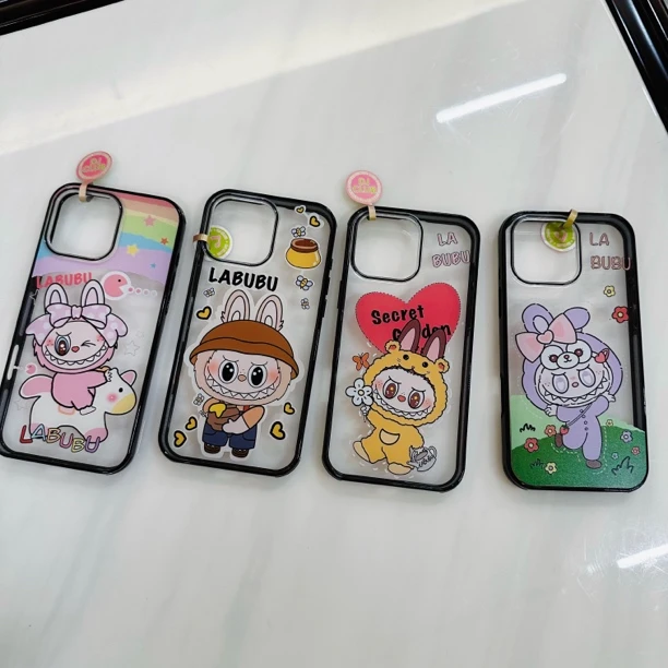 【超薄亚克力】ins啦咘咘系列苹果iPhone16/13手机壳硬背软边