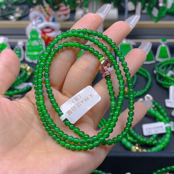 翡翠未镶嵌颈饰项链4