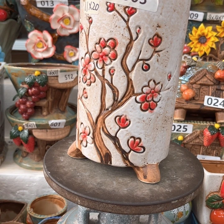 紫砂花盆粗陶材质多肉花盆