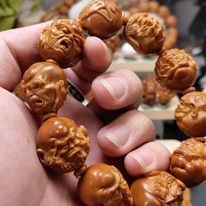 橄榄核手串/手链2.1  双面写实十八罗汉