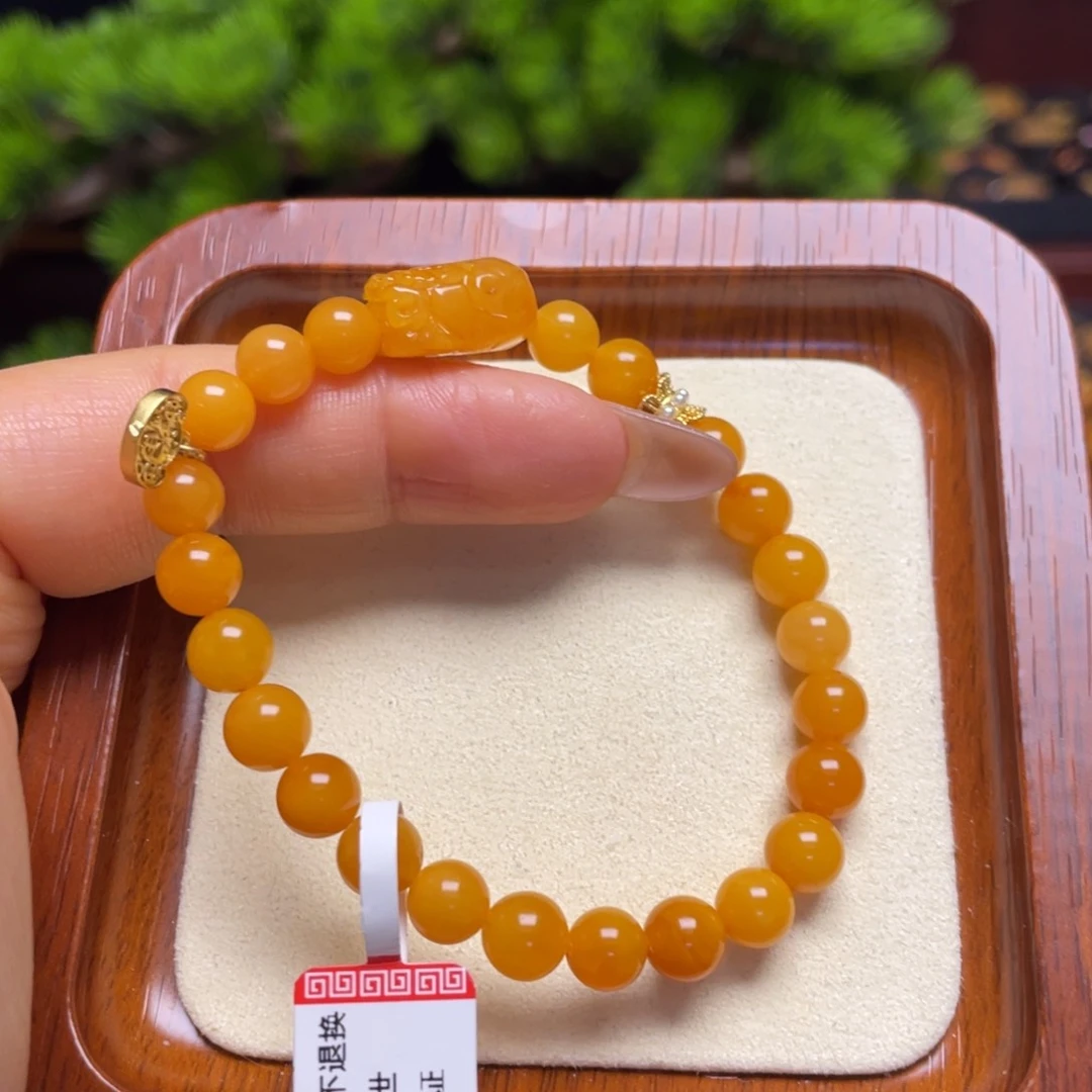 蜜蜡手链未镶嵌手串