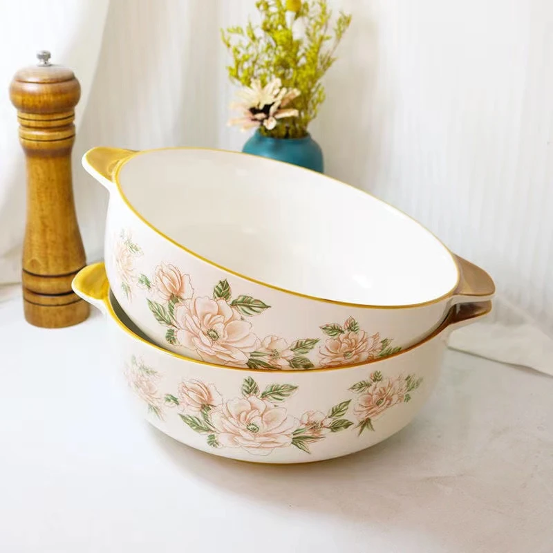 山茶花9英寸2只（加双耳测量23cm）/破损联系客服补发