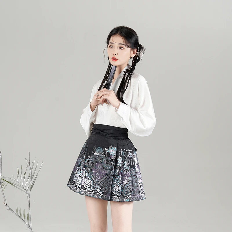 造镜集【短裙合集】新中式短马面裙织金仿妆花汉元素春夏百搭中国风