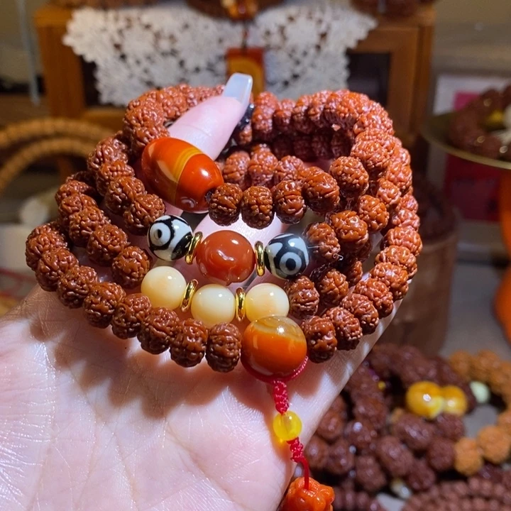 金刚菩提手串106玉华满肉108原创设计