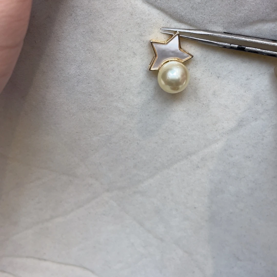 银S925镶嵌吊坠(不含链)海水珍珠