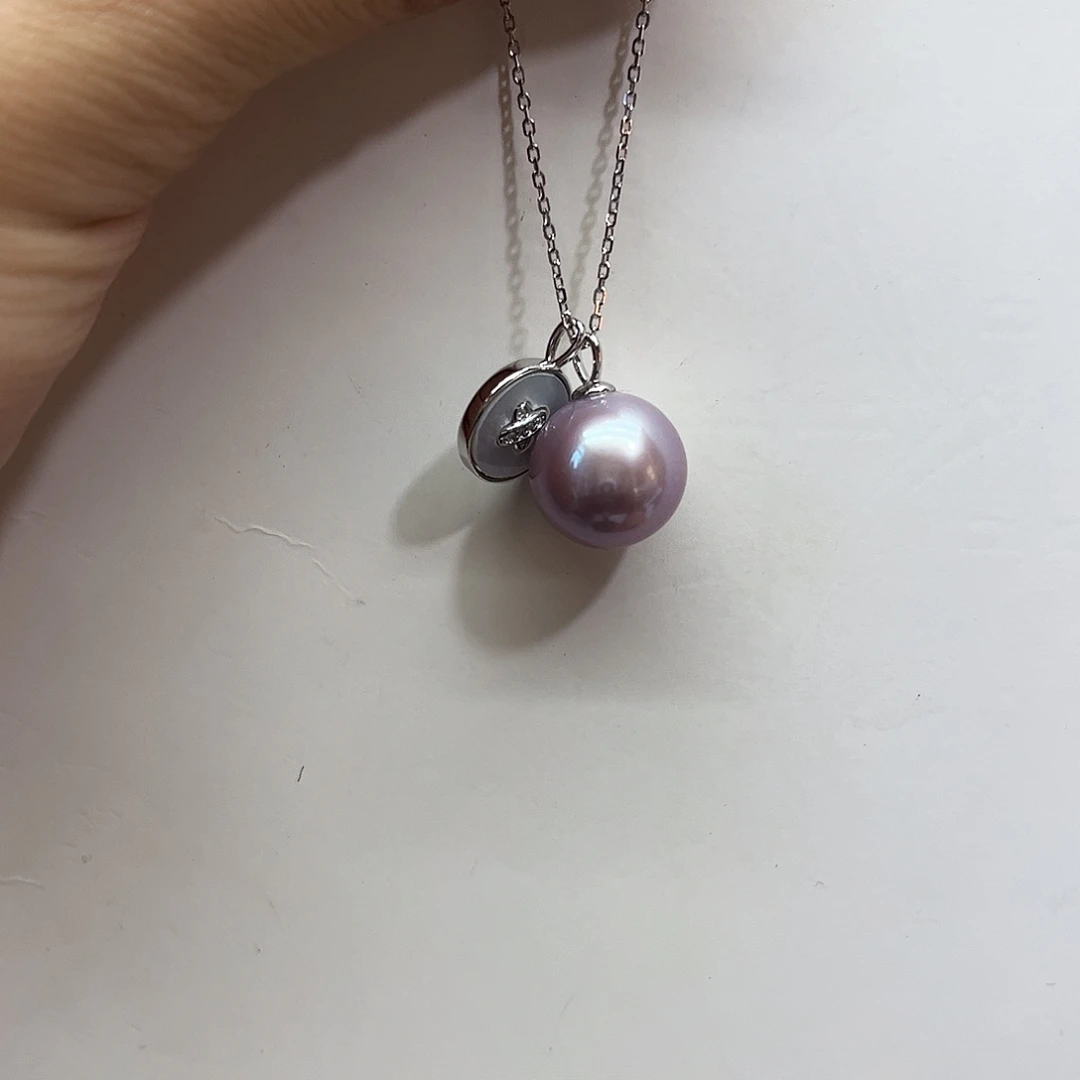 颈饰淡水珍珠银S925镶嵌