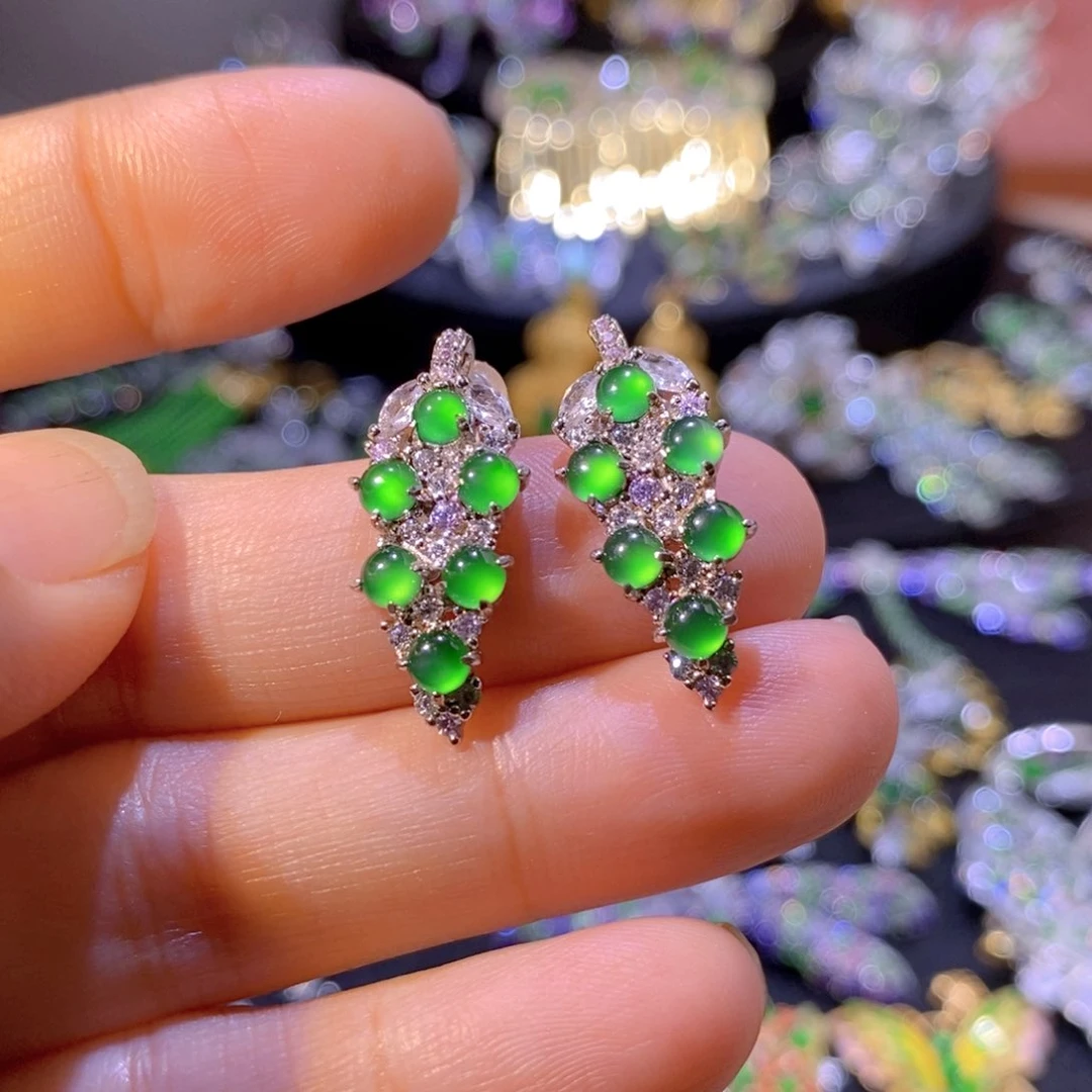 翡翠银S925镶嵌项圈