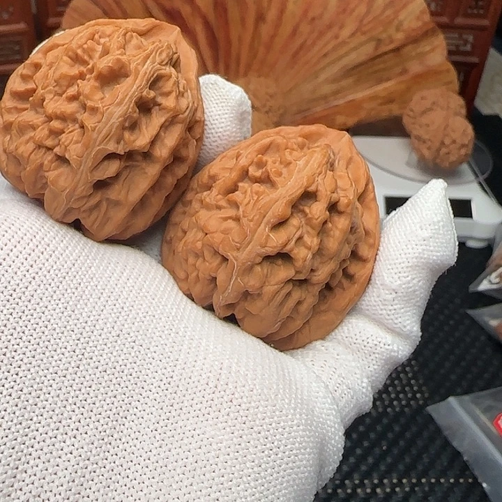 吊坠文玩核桃全品红锦鲤45尺重磅福利