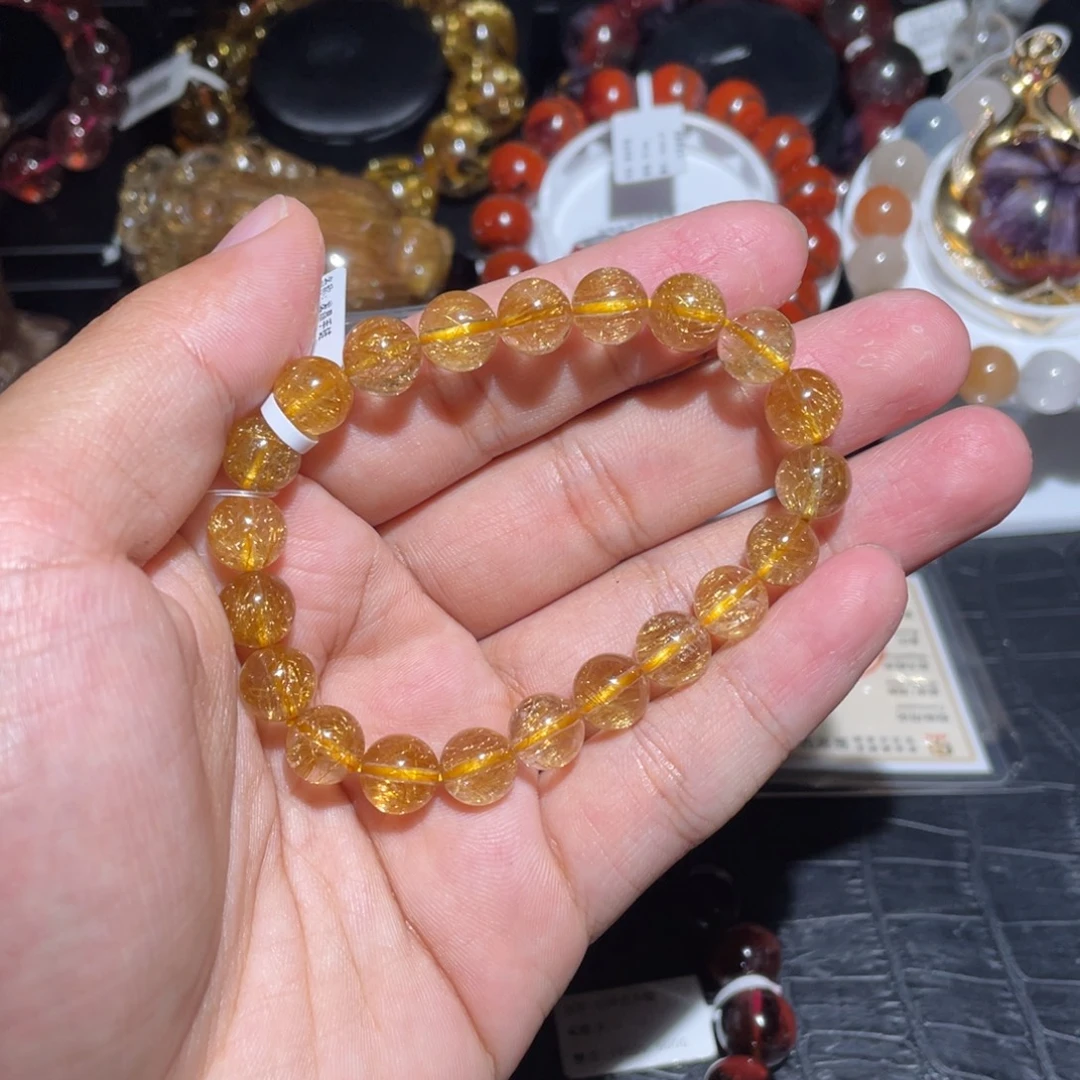 手链未镶嵌水晶9mm维纳斯发晶手链单圈