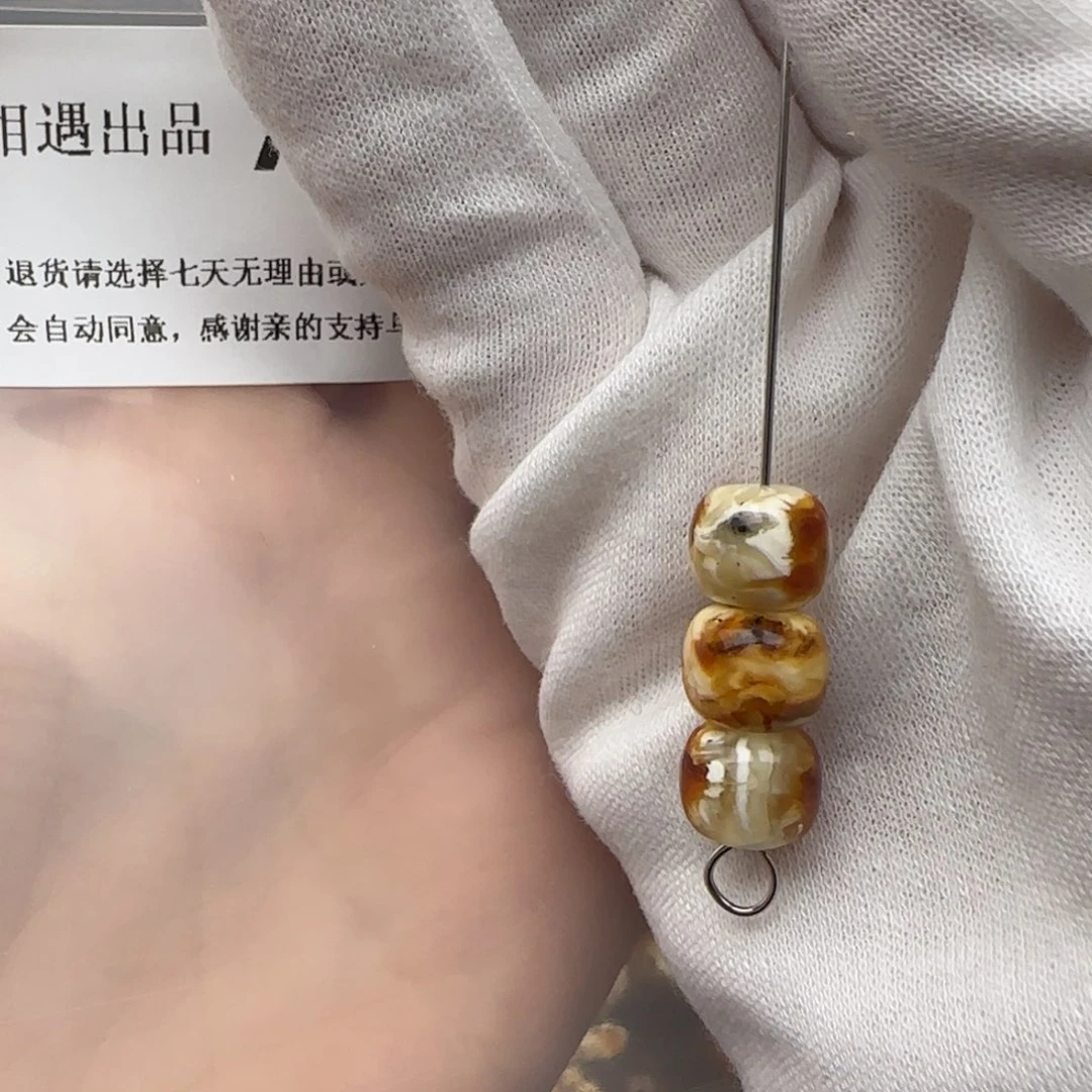 琥珀裸石未镶嵌竹*L琥珀蜜蜡