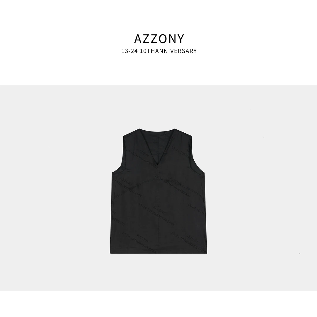 YYL 海边V领亚麻背心 2025NEW夏款SS XB6412