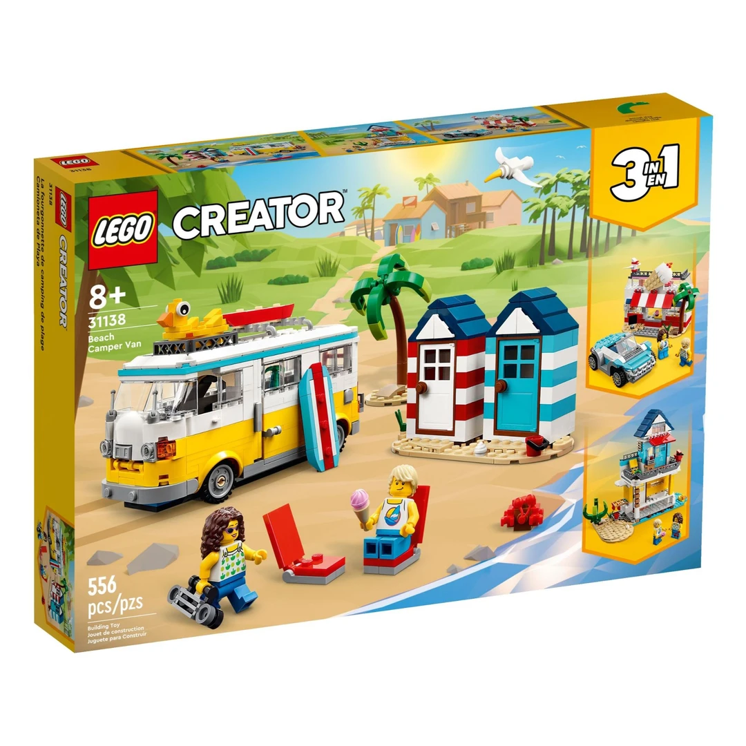 LEGO/乐高创意百变3合1系列31138海滩野营车积木玩具益智拼装礼物