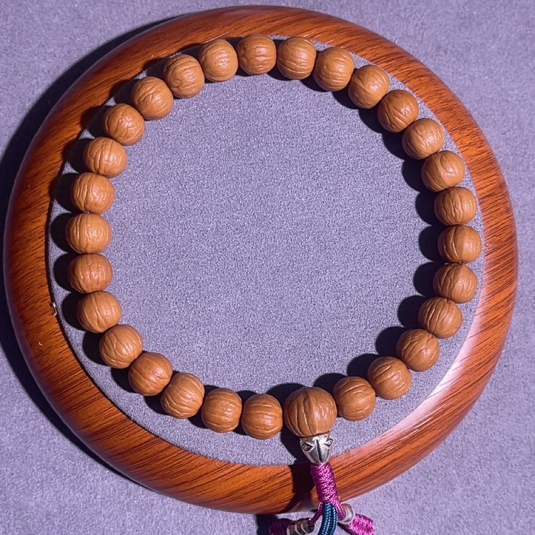 精品高定款原皮原色精打底正宗核桃猴头文玩双鳍南瓜手持