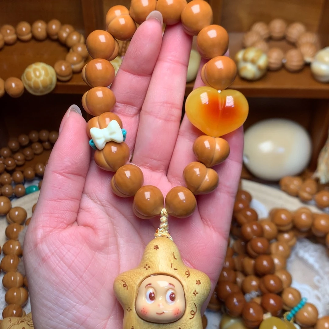 把件猴头核桃15玻璃底定制