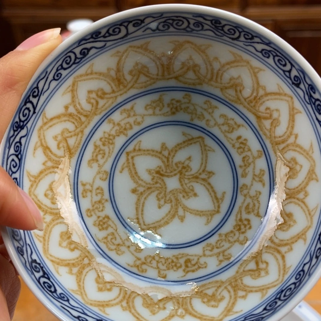 手绘现代茶具非古董