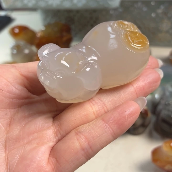 玛瑙/玉髓未镶嵌吊坠(不含链)
