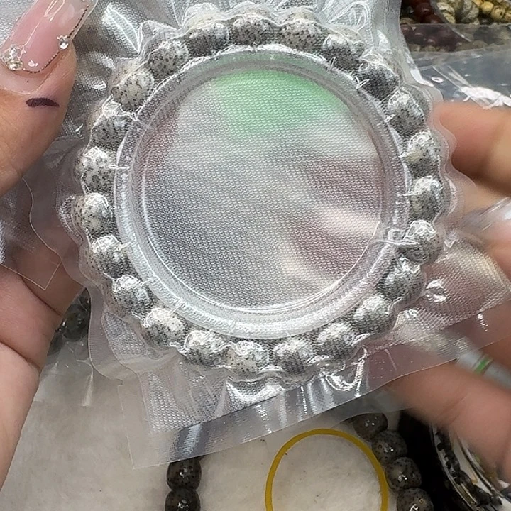 星月菩提手串35王者黑灰星月菩提10桶单圈