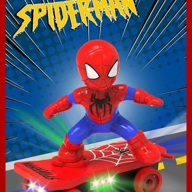 （平）蜘蛛侠特技电动滑板车炫酷科学实验益智电池自备电商盒装