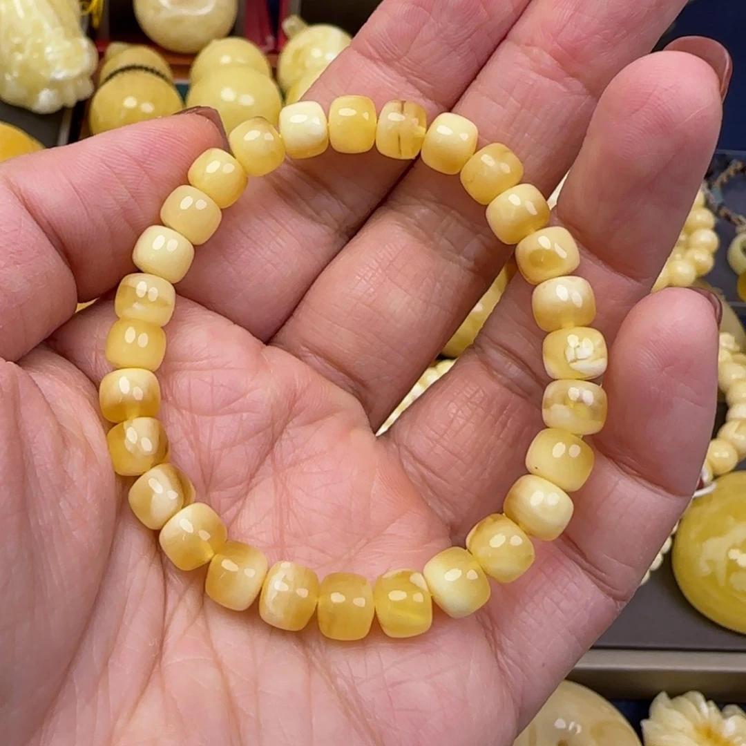 蜜蜡颈饰未镶嵌天然蜜蜡