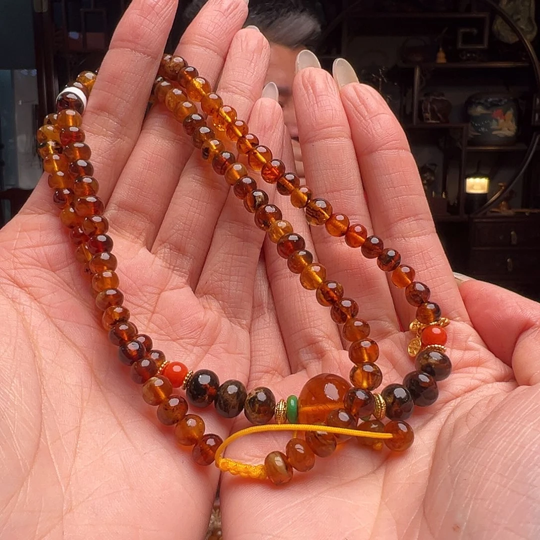 琥珀裸石未镶嵌抚顺琥珀30462。6mm