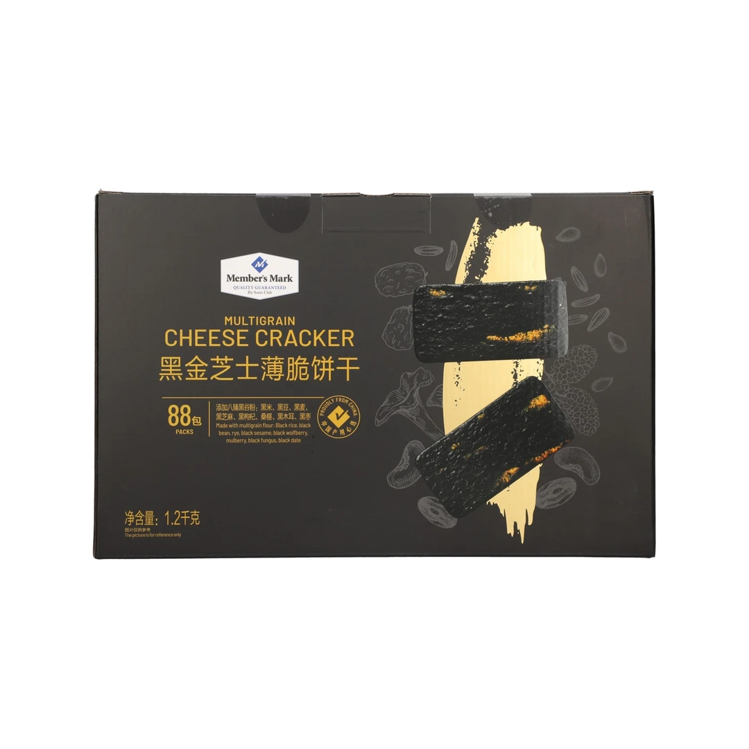 山姆黑金芝士薄脆饼干12g