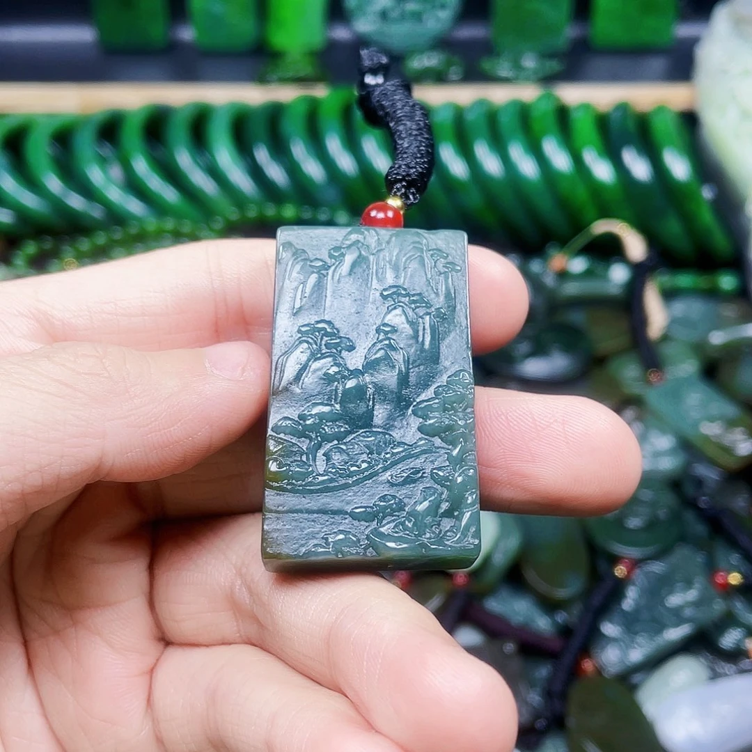 和田玉未镶嵌挂件