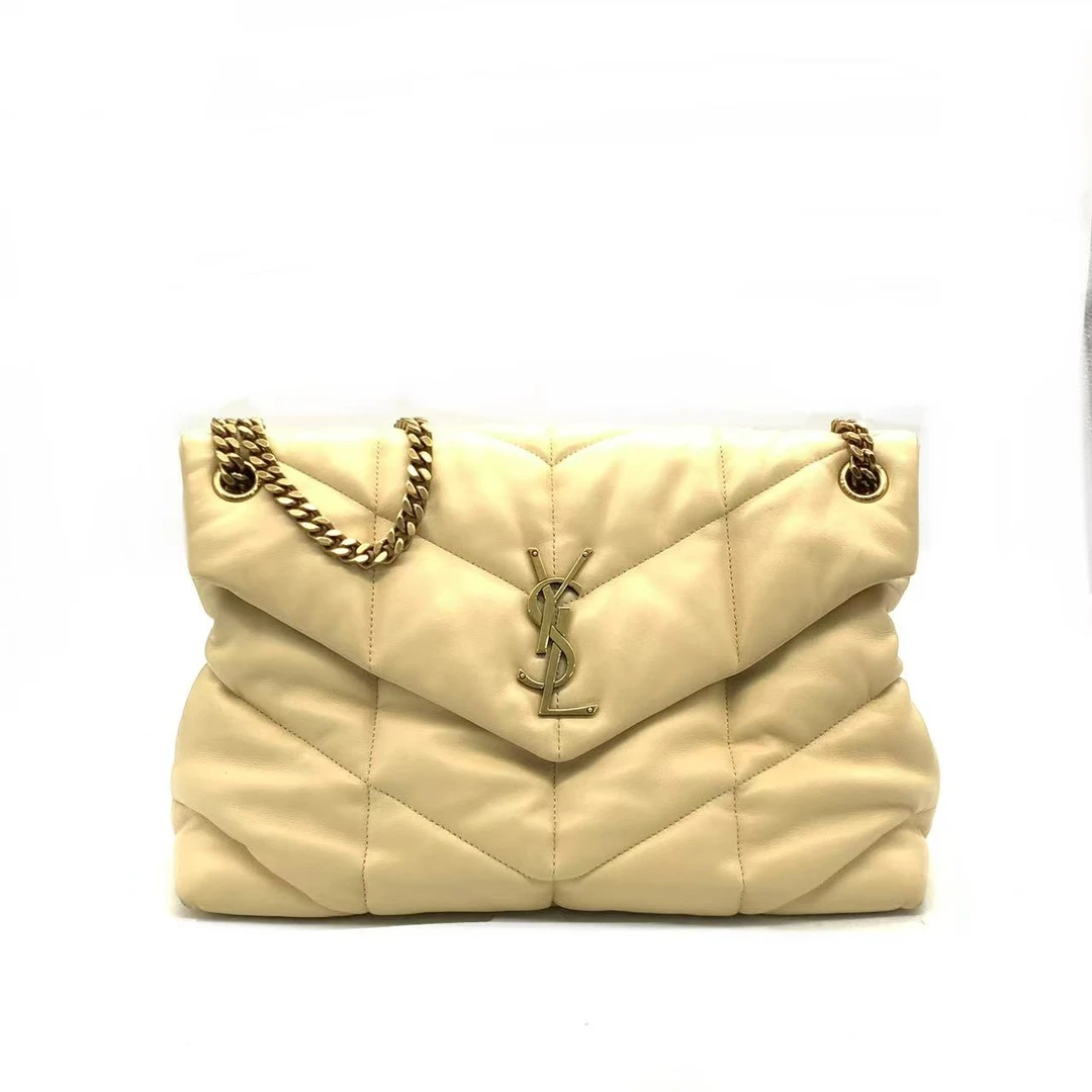 99新 YSL/圣罗兰 【安则专属】小鸡黄中号puffer云朵包