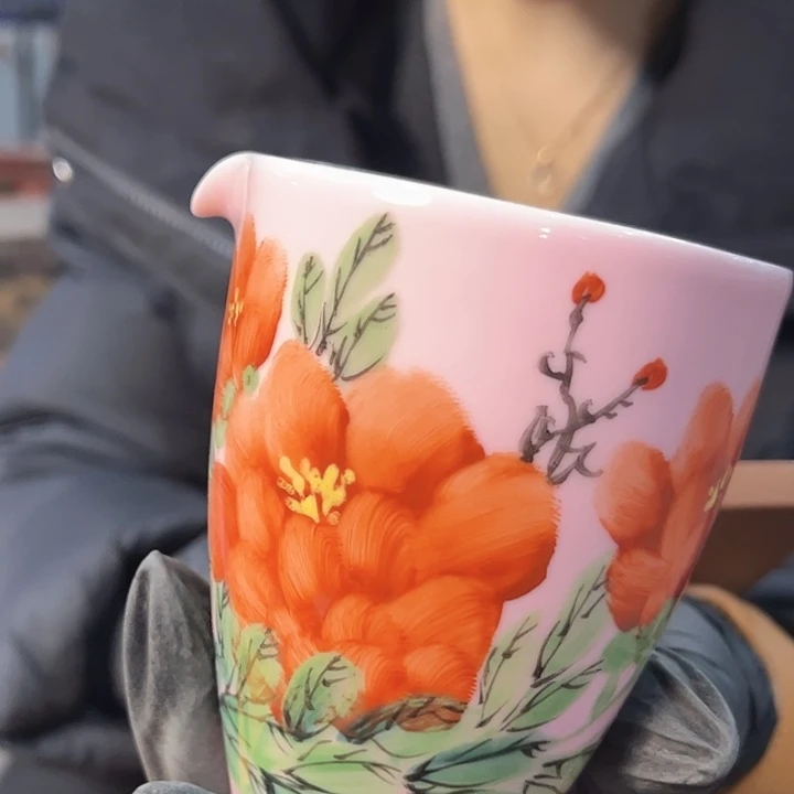 其他陶景德镇高温瓷公道杯