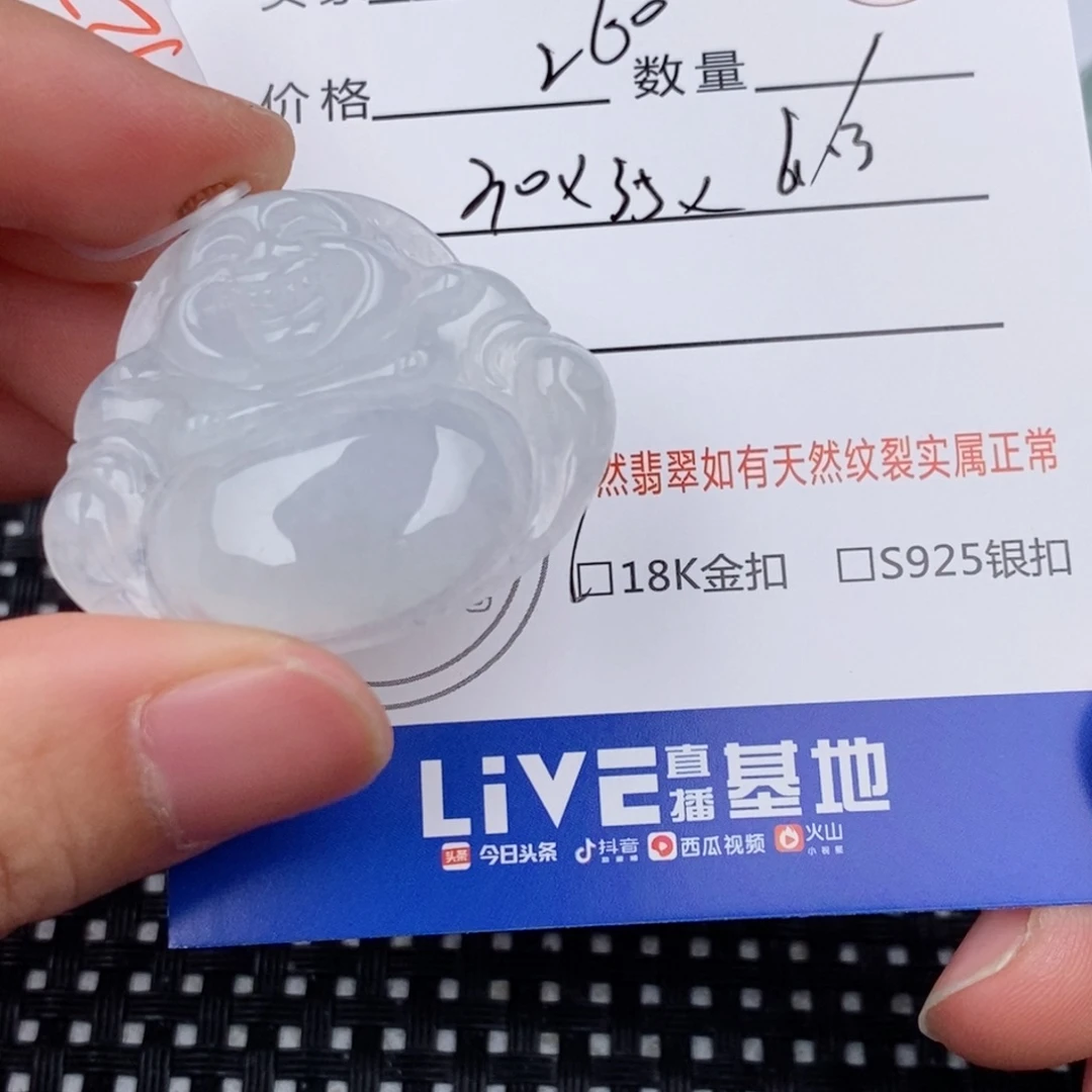 尘****翡翠18K金镶嵌颈饰