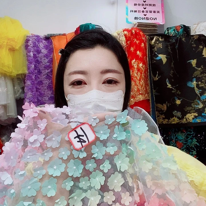 网纱彩色立体网纱