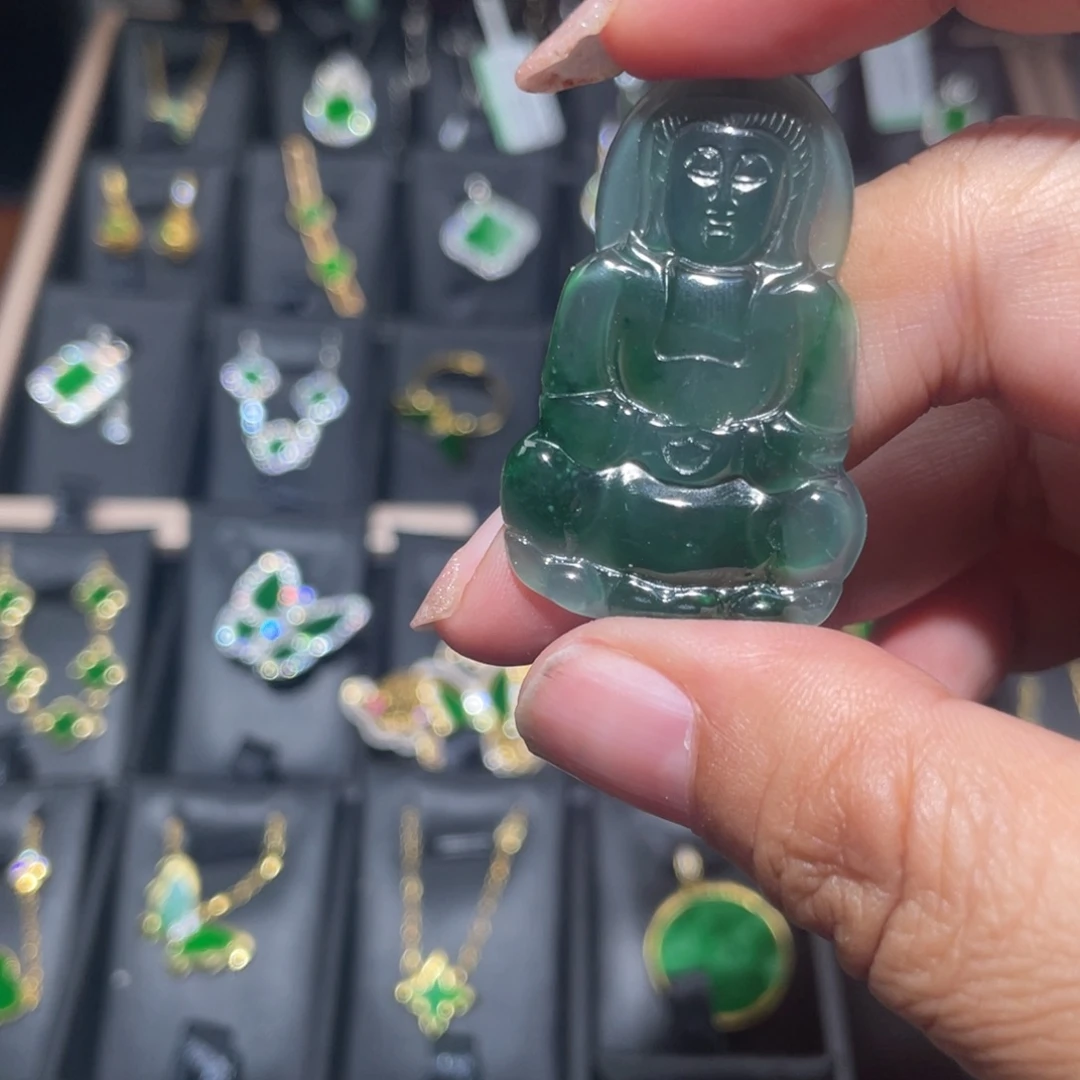 翡翠未镶嵌颈饰天然翡翠