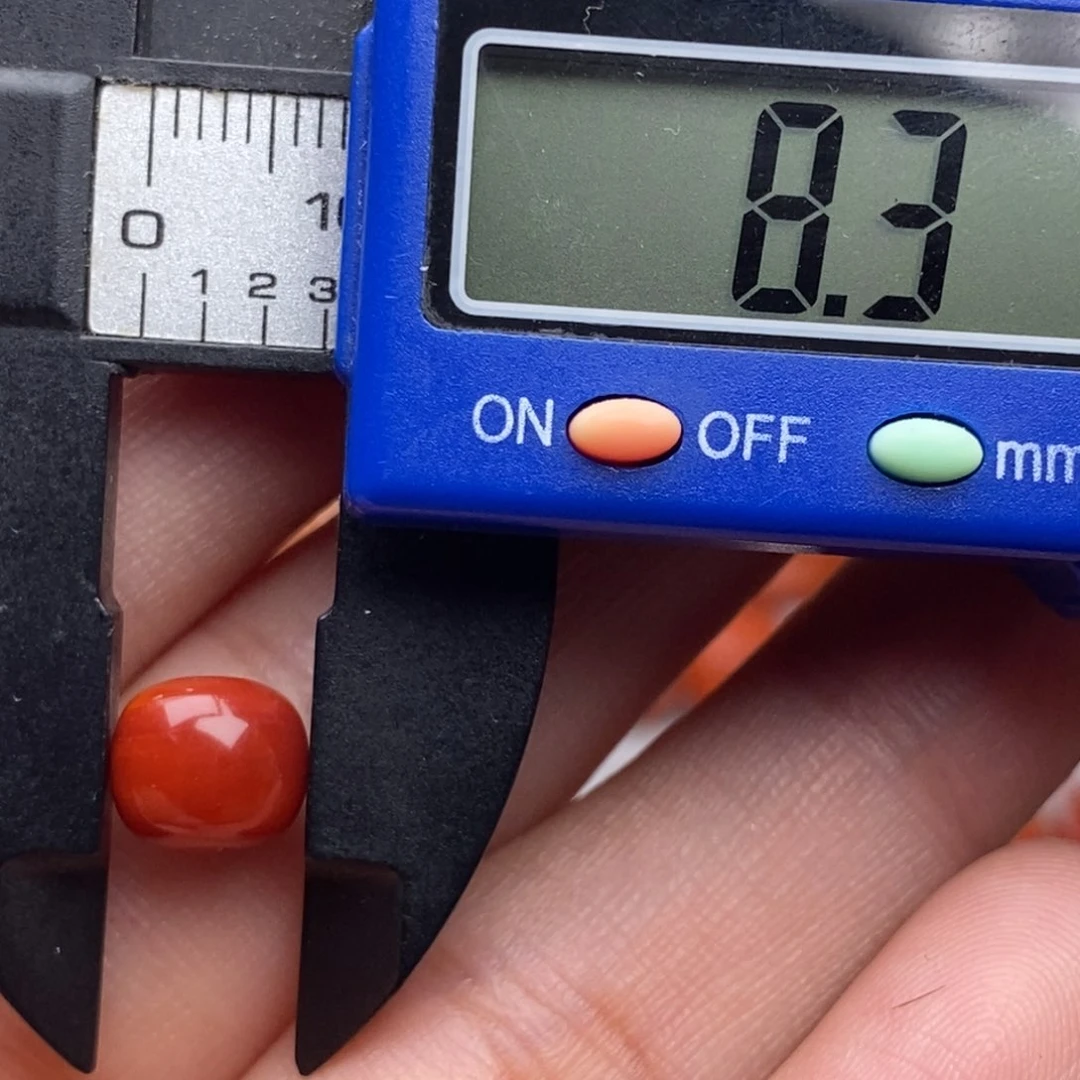 南红玛瑙配饰未镶嵌8****耳裂纹漏价瑕