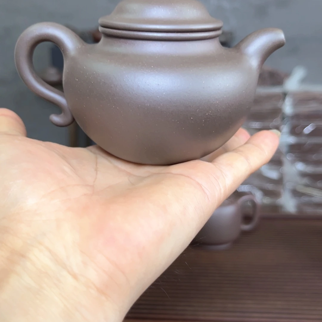 茶壶紫砂深#底槽青大亨莲子半手工