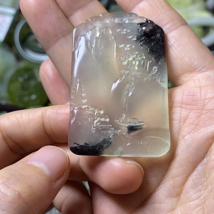 岫玉岫玉挂件未镶嵌