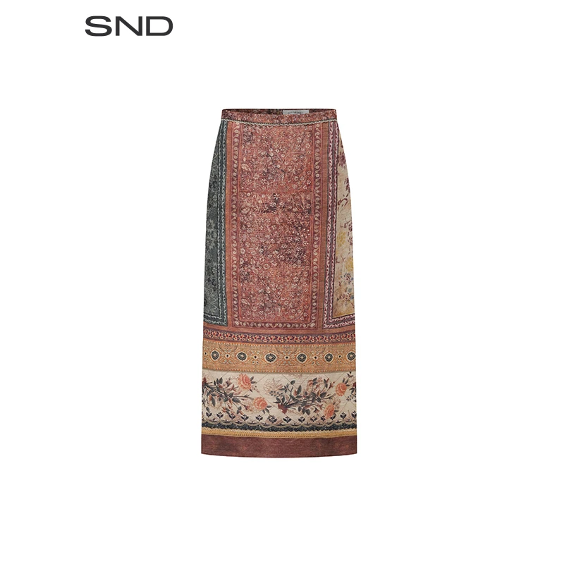 【INTO THE EAST 设计师品牌】SND SS25 印花直筒裙