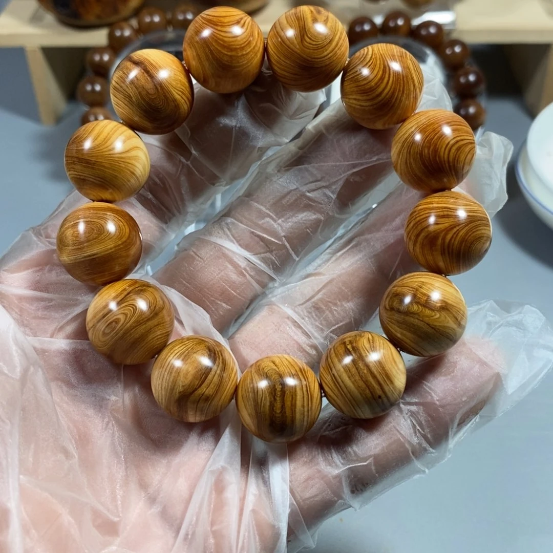 柏木（崖柏）手串/手链1.8红油乱纹太行陈化崖柏手串