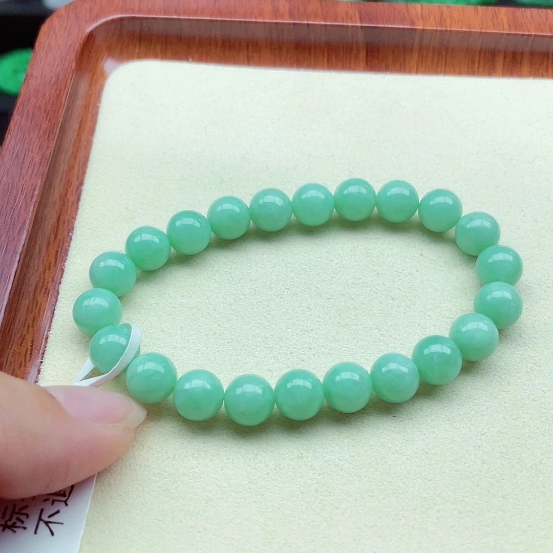 翡翠手链未镶嵌缅甸翡翠A货