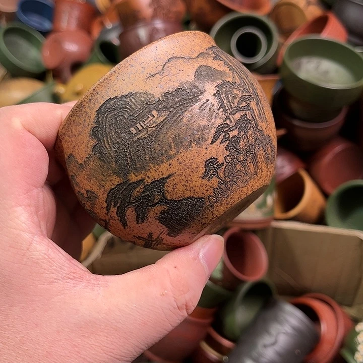 紫砂茶杯全手工紫砂主人杯