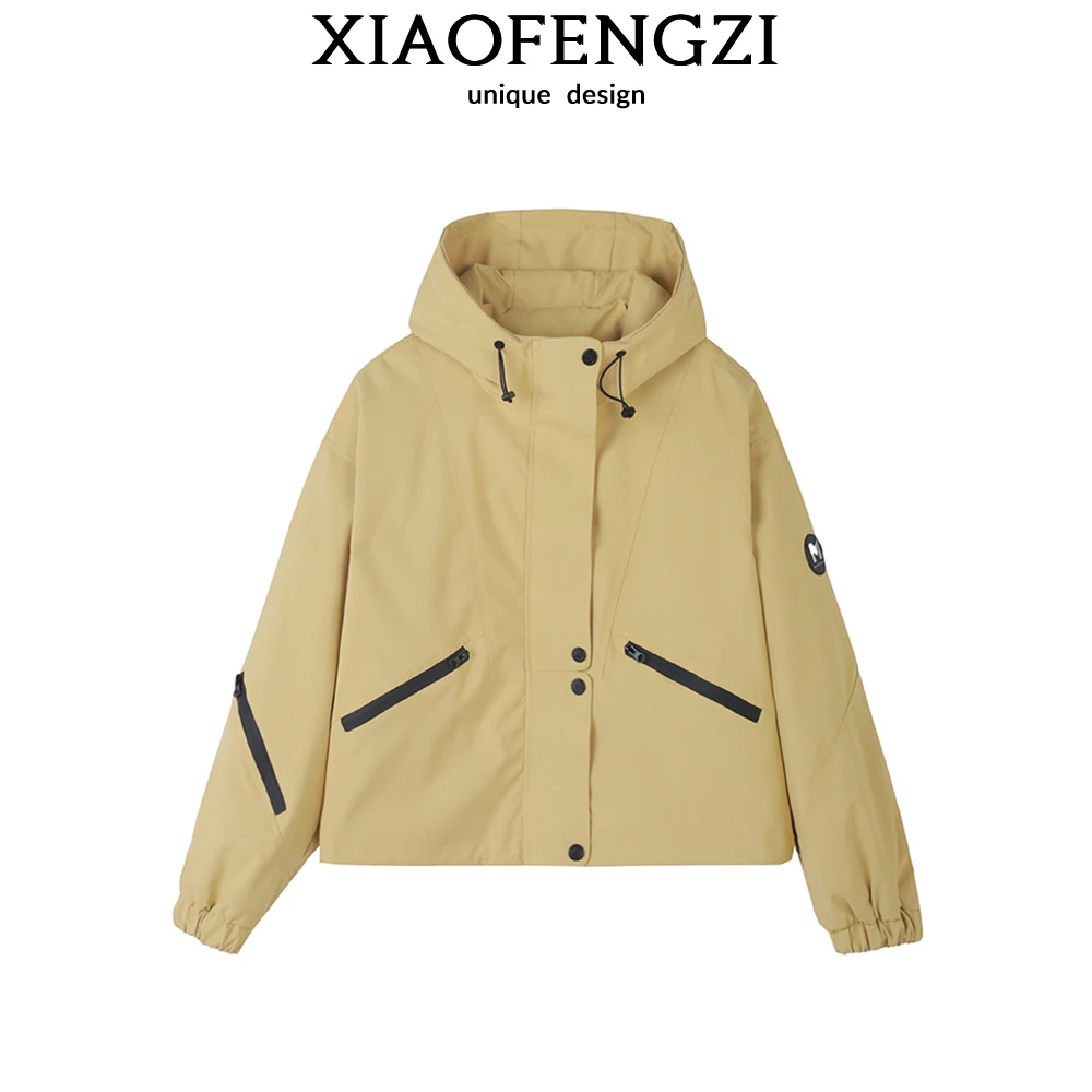 “北欧海盗” 2025春季新款洋气衣服女短外套连帽夹克上衣-6188