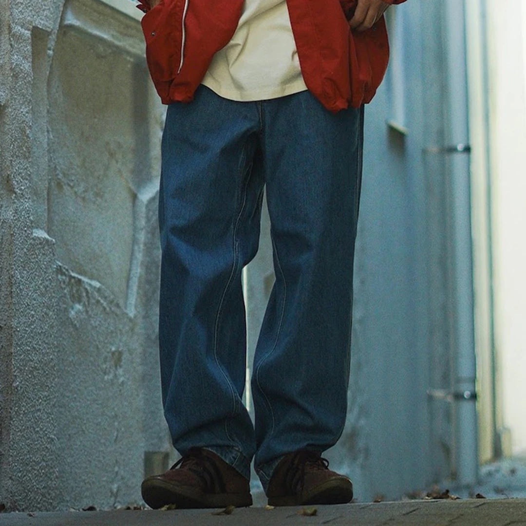 平替紫标牛仔裤Denim Wide Tapered Field Pants 牛仔微锥工装裤