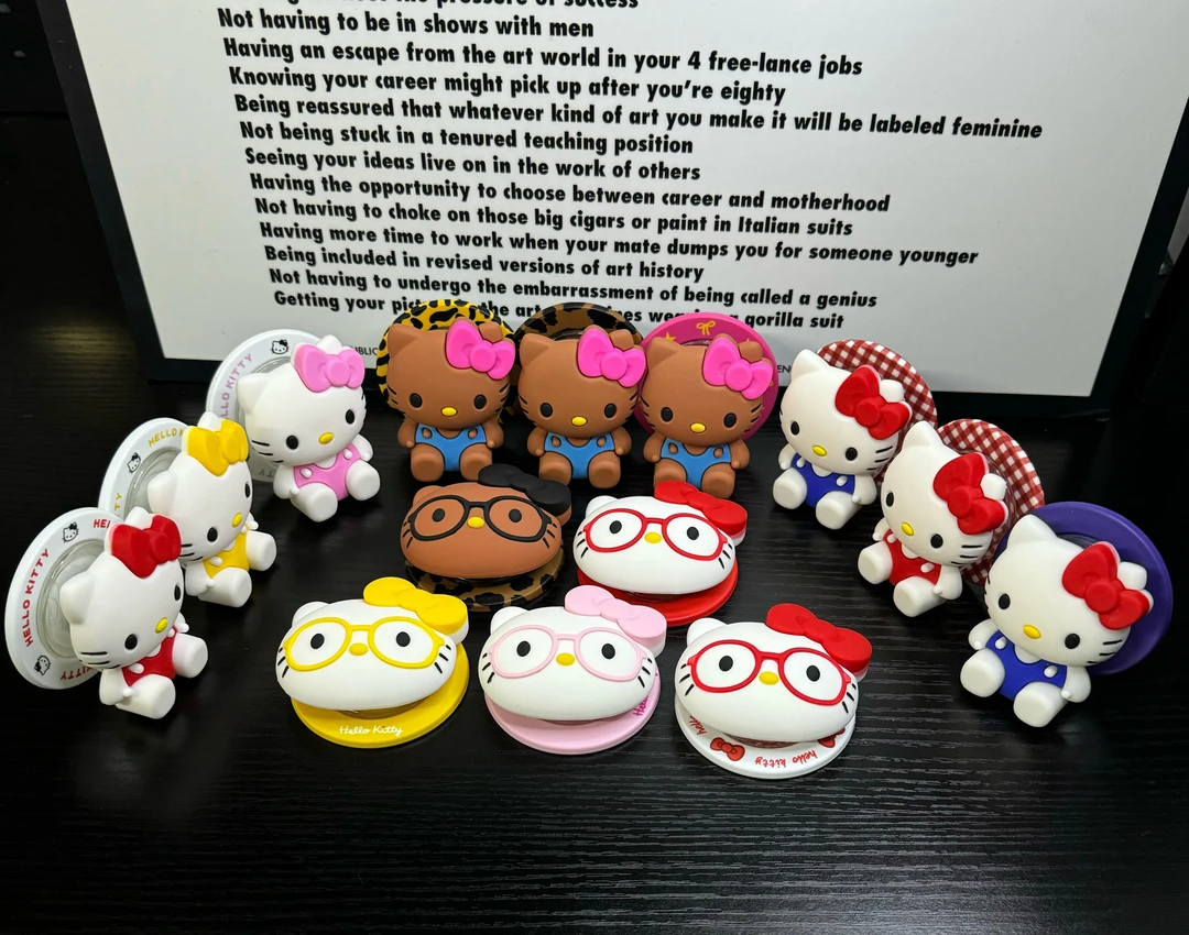 【硅胶立体】可爱卡通磁吸手机气囊支架折叠便携可拆卸实用设计少女