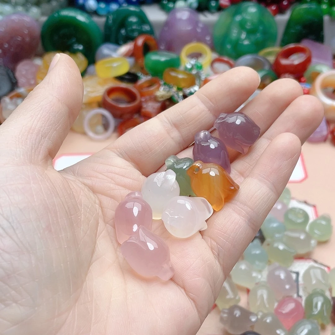 玛瑙/玉髓颈饰合金T***?