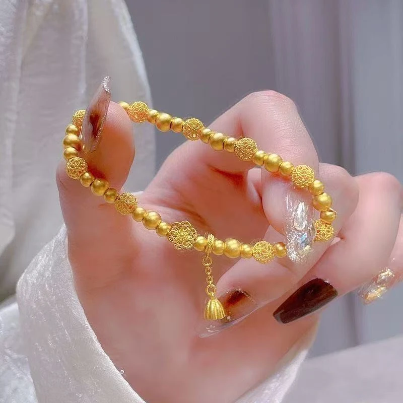 【矿金手工制作】 小桃花手链 原材料制作 复古国风气质轻奢高级