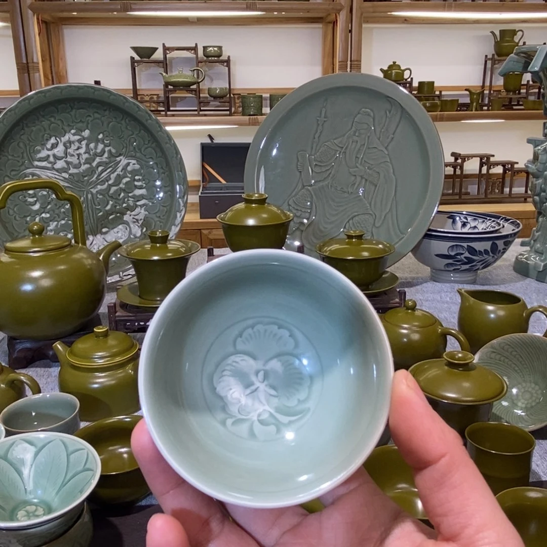 瓷片官唐小半月一对哈哈哈