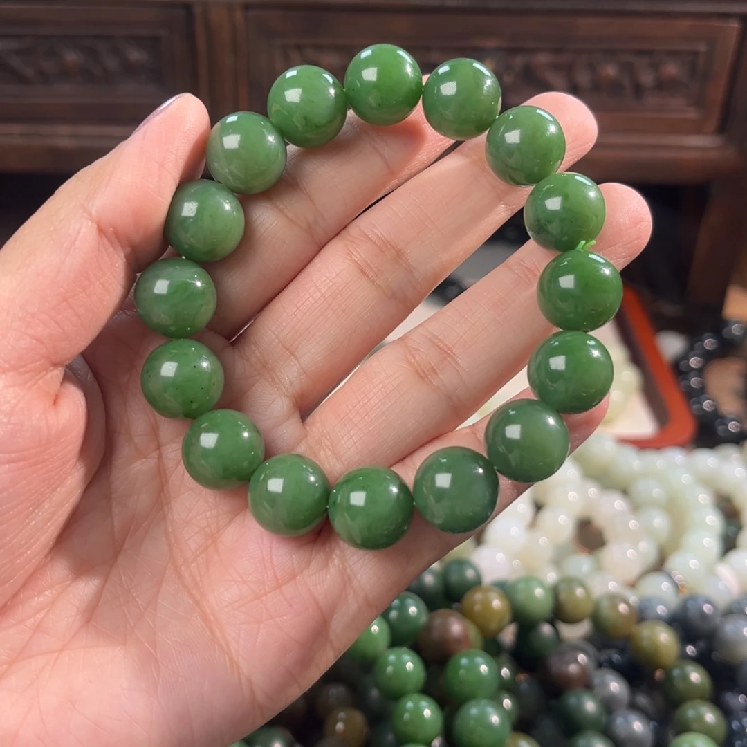 铁***哥和田玉未镶嵌手链