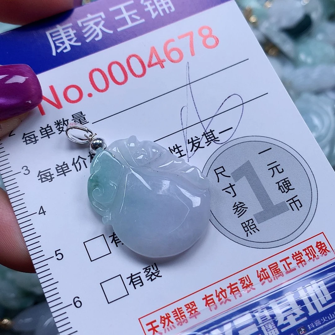 颈饰未镶嵌翡翠v