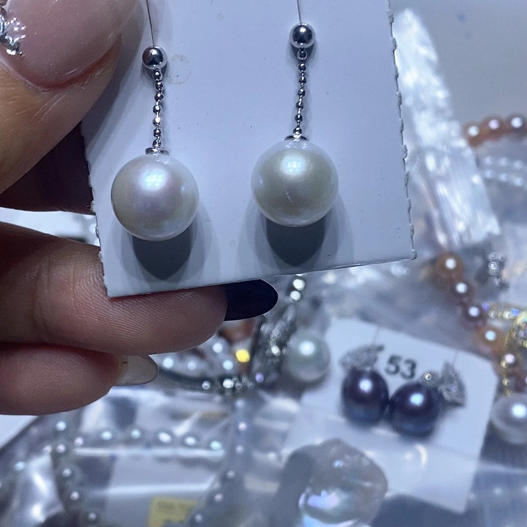 淡水珍珠耳钉未镶嵌