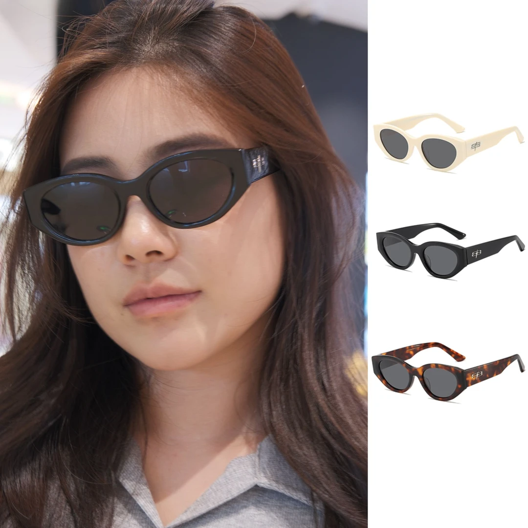 偏光镜潮流气质经典猫眼框太阳镜墨镜女士辣妹板材墨镜MU1093陌生